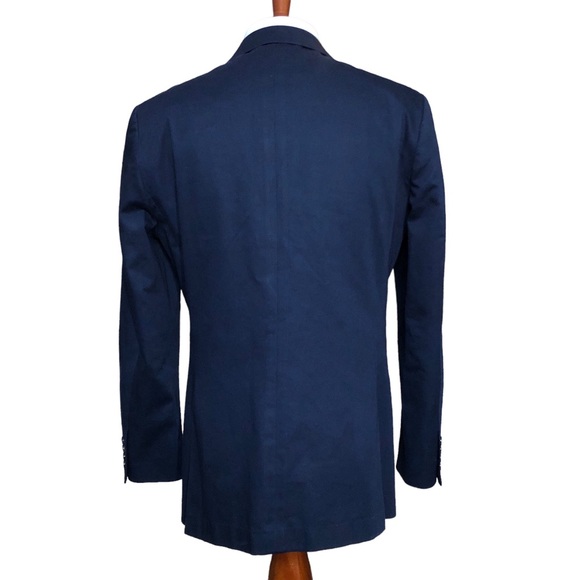 j crew ludlow 40r slim blazer jacket dark blue wool duca visconti di modrone - Picture 2 of 11